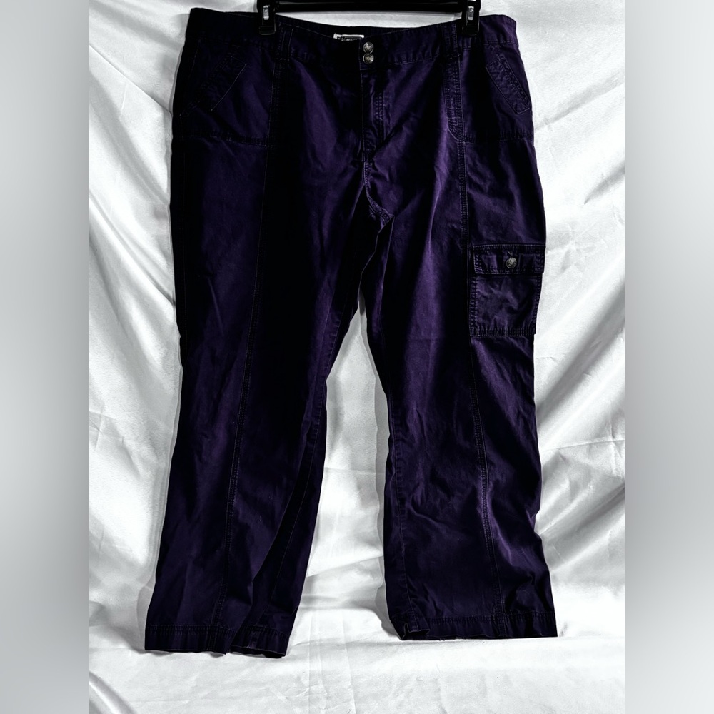 Route 66 Women's Deep Purple Wide Leg Jeans